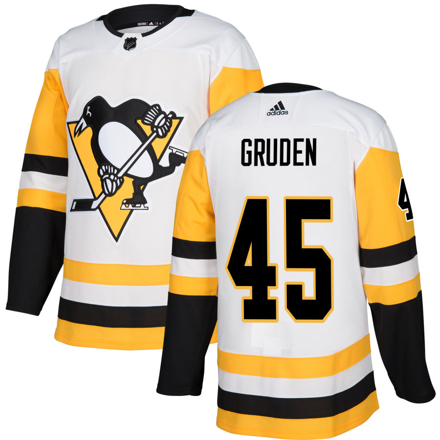 Jonathan Gruden Pittsburgh Penguins adidas Authentic Jersey - White